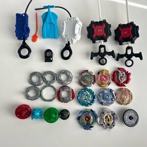 Beyblade Burst Mixed Lot Tops Parts Rings Launchers